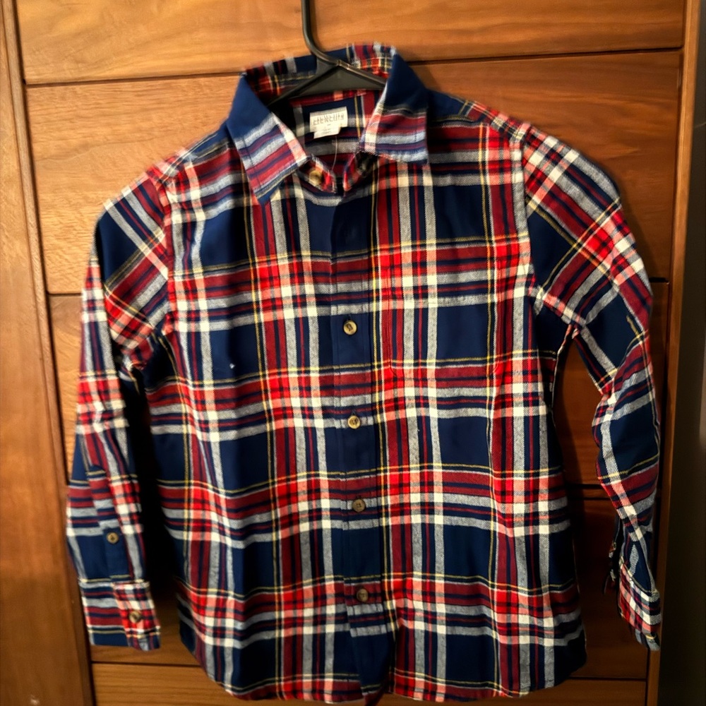 J. Crew Factory Boys' tartan button-down shirt - Picture 4 of 9